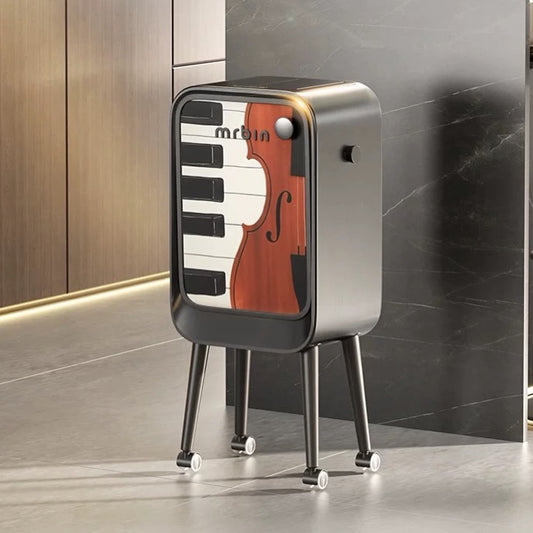 Hommie Artist Print Standing Trash Bin HBMC024 1