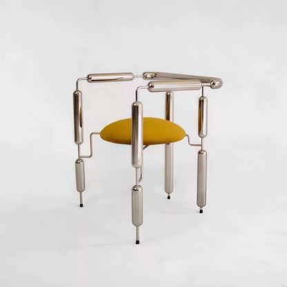 Hommie Chrome Tube Frame Round Seat Chair HBCH046 2