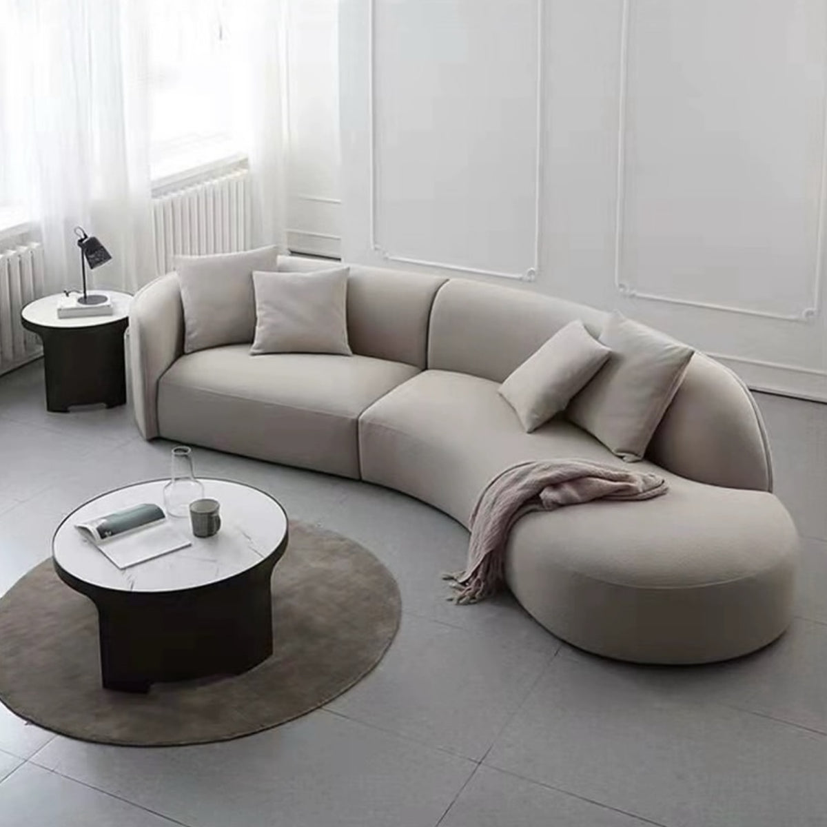 Hommie Curve Sofa HBSF020 Grey