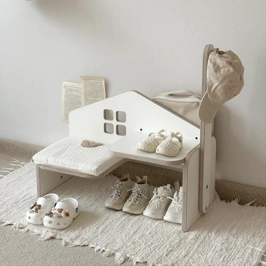 Hommie House Shape Kids Bench Chair HBKW013 1