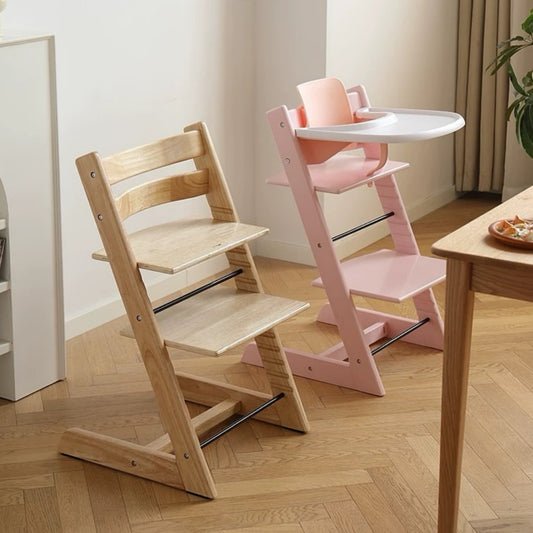 Hommie Wood Baby Dining Chair with Adjustable Leg Rest HBKW012 1
