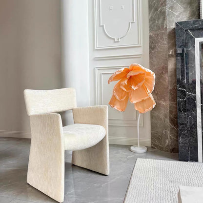 Hommie Greige Open Arm Dining Chair HBCH041 4