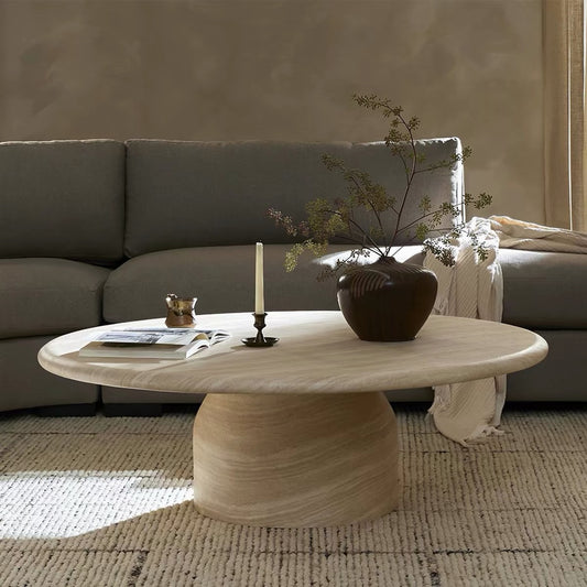 Hommie Round Pedestal Coffee Table HBFT042 1