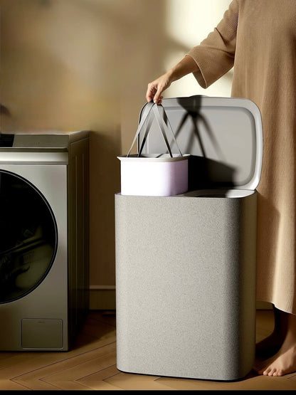 Hommie Fabric Laundry Basket with Lid HBBK009 1