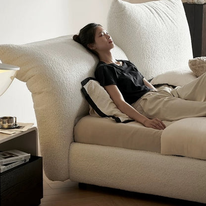 Hommie Cream Winged Backrest Bed HBBD031 1