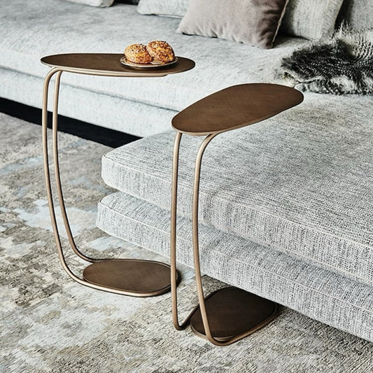 Hommie Bronze C Shape Sofa Side Table HBLC038 1