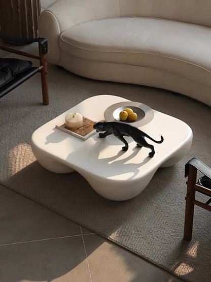 Hommie White Cloud Shape Low Coffee Table HBFT041 2