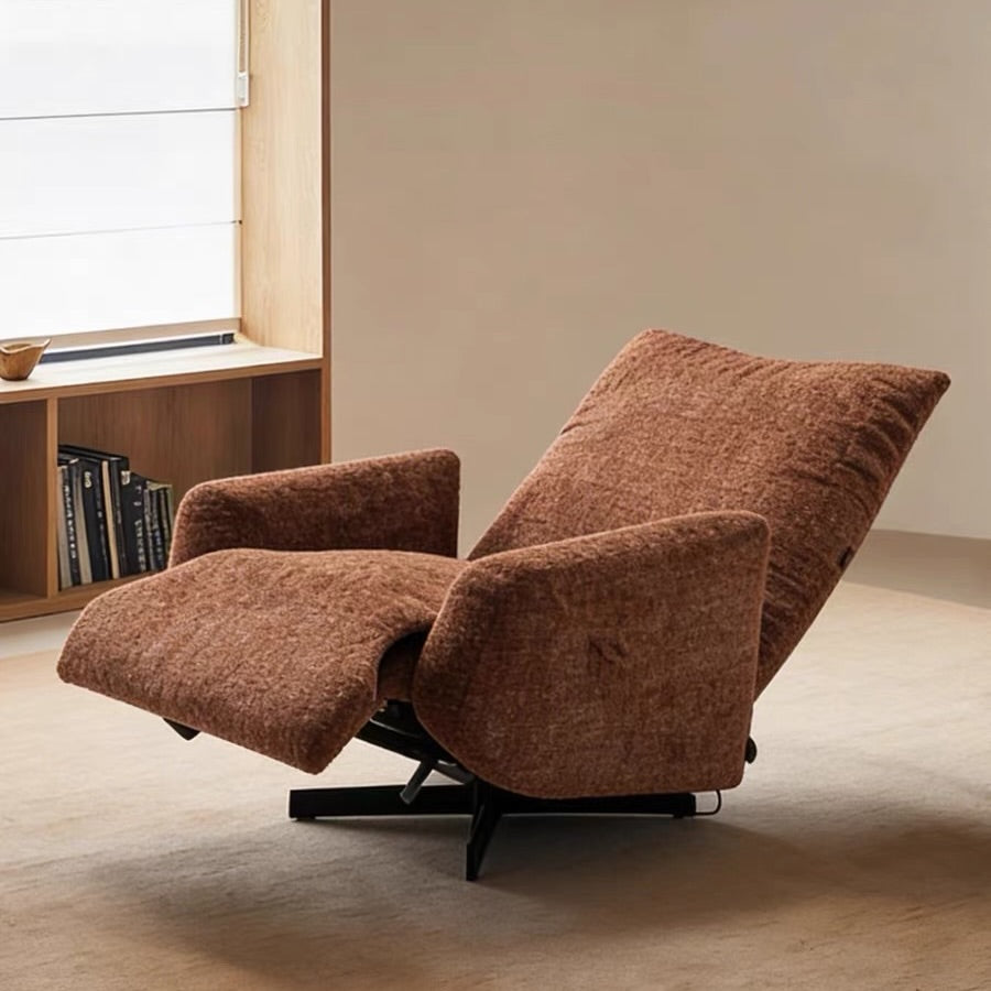 Hommie Brown Boucle Recliner Armchair HBAC045 1