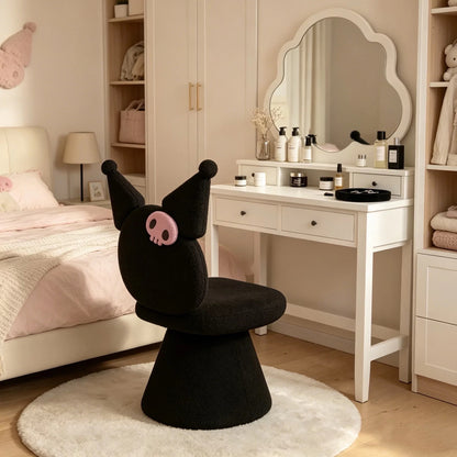 Hommie Black Pointed Ear Cone Base Chair HBCH038 1