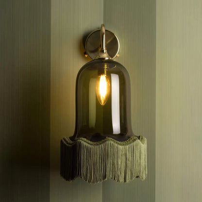 Hommie Glass Bell Fringe Wall Lamp HBCL042 1