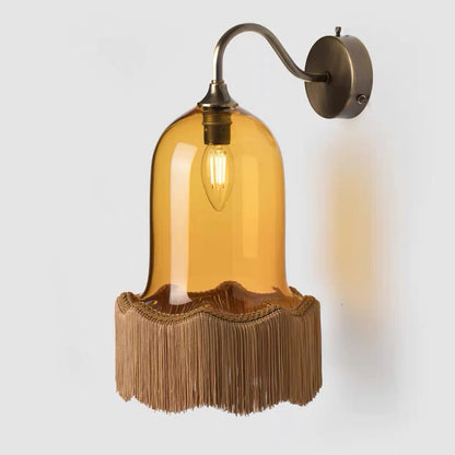 Hommie Glass Bell Fringe Wall Lamp HBCL042 2