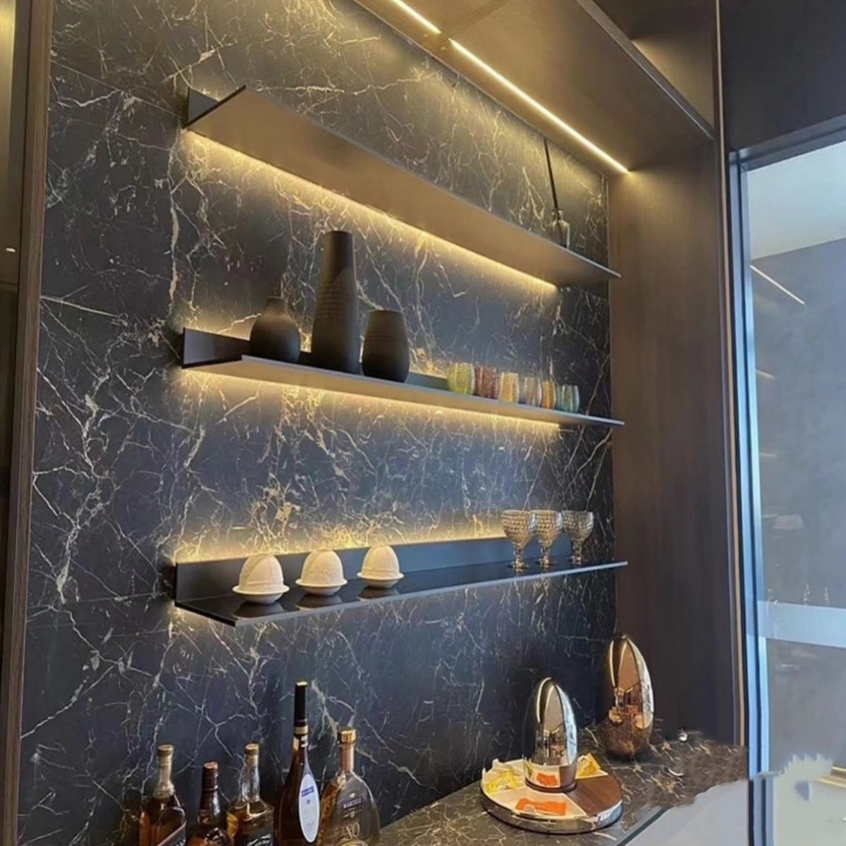 Hommie LED Wall Floating Shelf HBMC016 1
