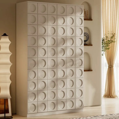 Hommie Circle Relief Door Shoes Cabinet HBSC015 1