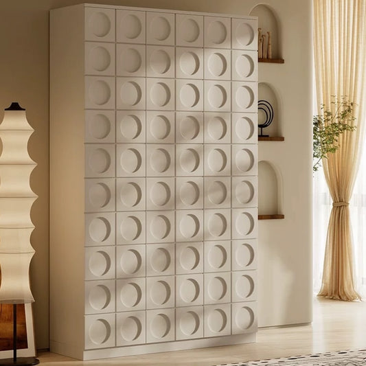 Hommie Circle Relief Door Shoes Cabinet HBSC015 1