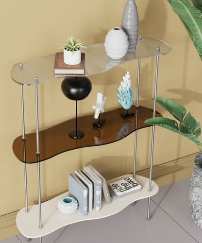 Hommie Amber Acrylic Wavy Display Shelf HBMC017 2