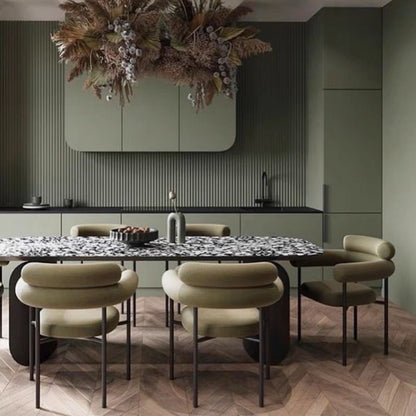Hommie Olive Round Back Dining Chair HBCH031 2
