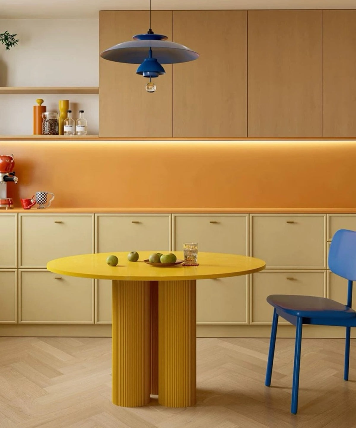 Hommie Round Table HBTD001 Yellow