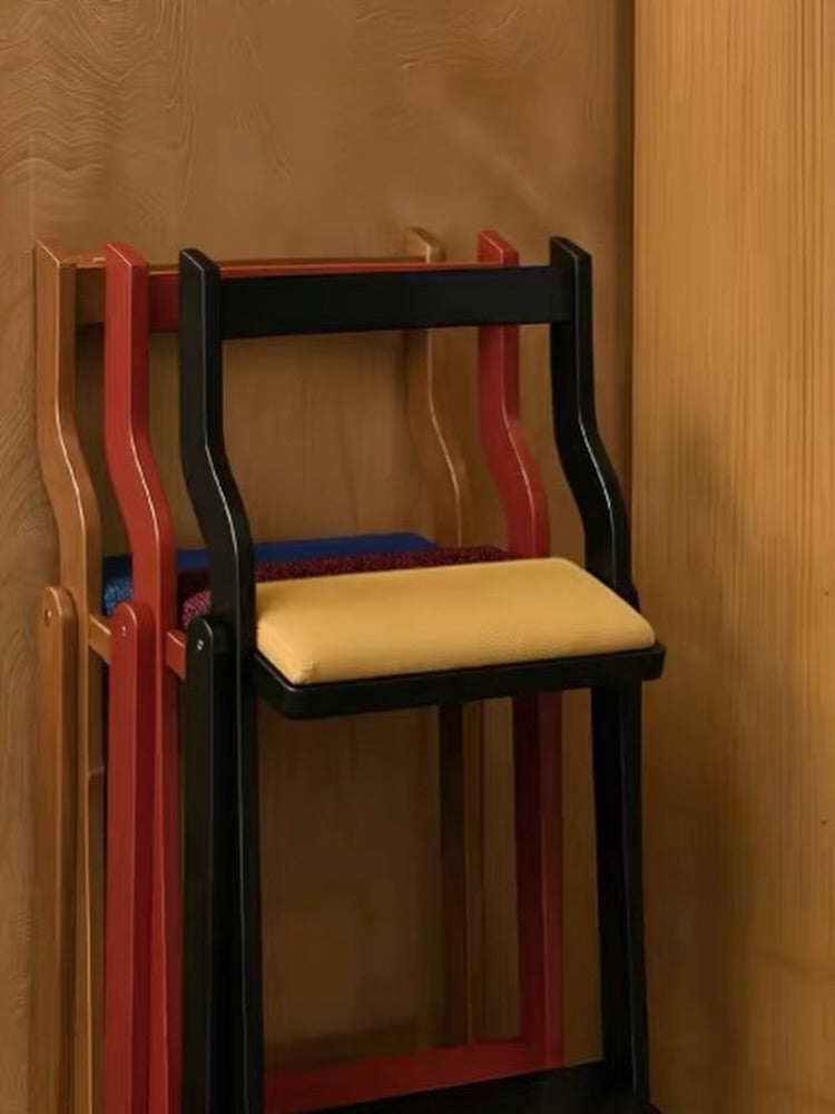 Hommie Folding Wood High Chair with Step HBCH027 11