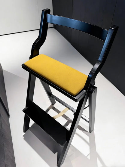 Hommie Folding Wood High Chair with Step HBCH027 4
