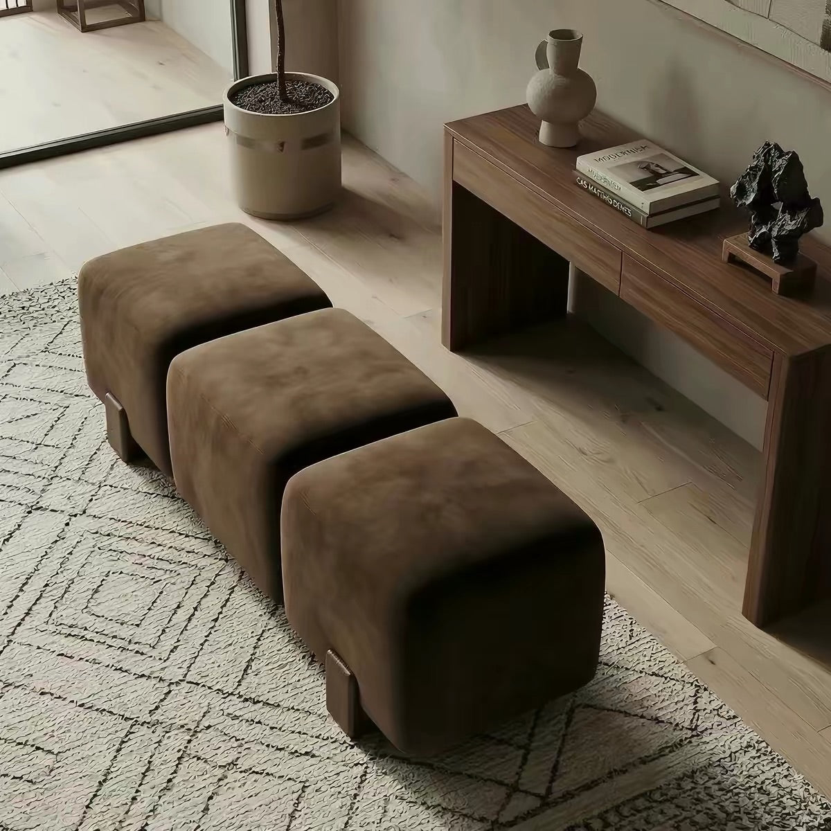 Hommie Three Cube Bench Sofa HBBE026 1