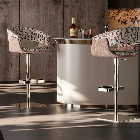 Hommie Patterned Swivel Bar Chair HBCH023 1