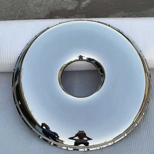 Hommie Mirror-Finish Stainless Donut Wall Decor HBPW008 1