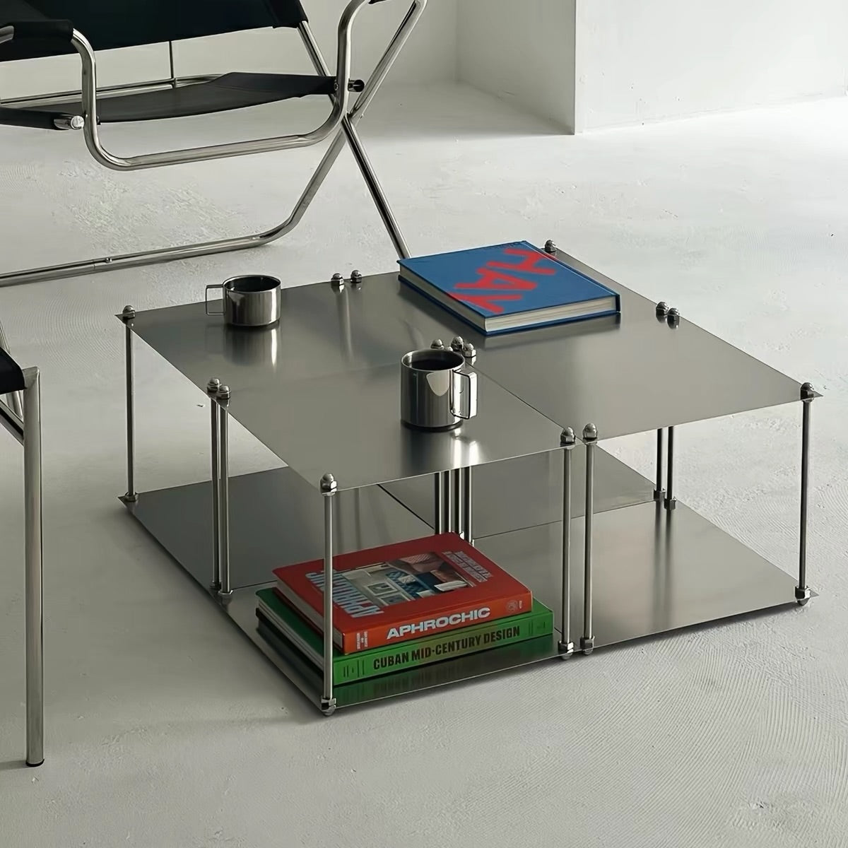 Hommie Modular Stainless Two-Tier Coffee Table HBFT034 1