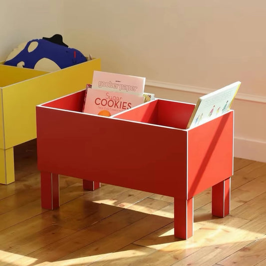 Hommie Two-Compartment Toddler Book Shelf HBKW009 1