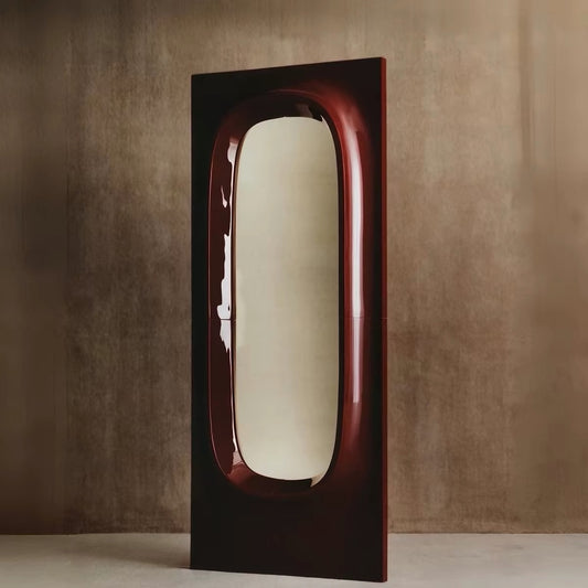 Hommie Glossy Pill Frame Standing Mirror HBMR012 1