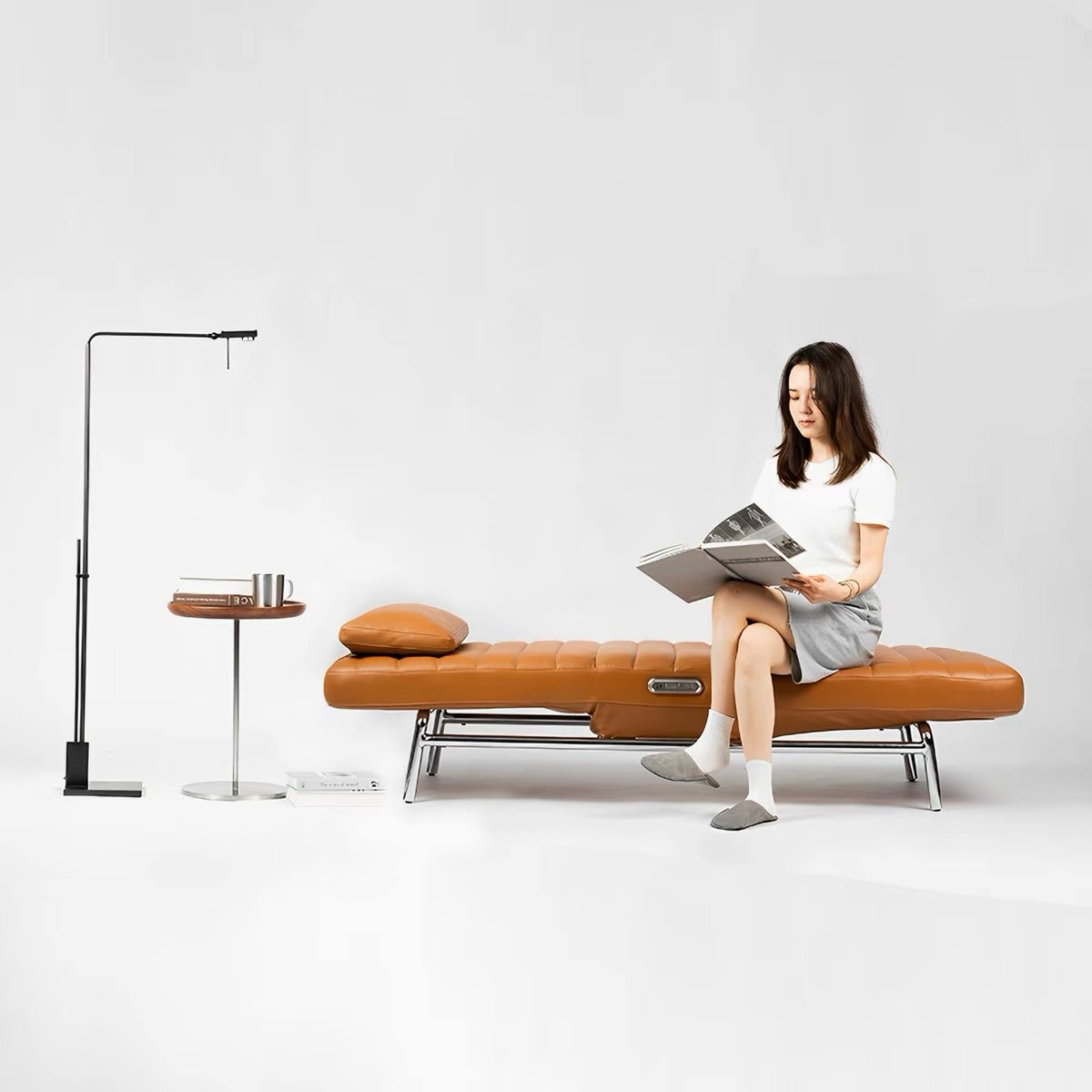 Hommie Leather Electric Chaise Recliner Sofa HBSF072 3