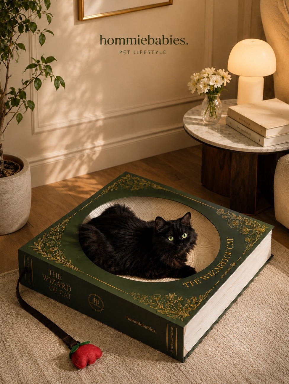 Hommie Wizard of Cat Book Bed HBPT022 1