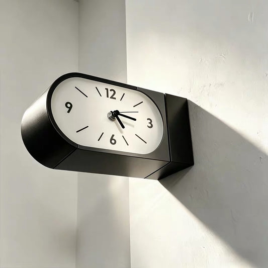 Hommie Black Corner Wall Clock HBHD017 1