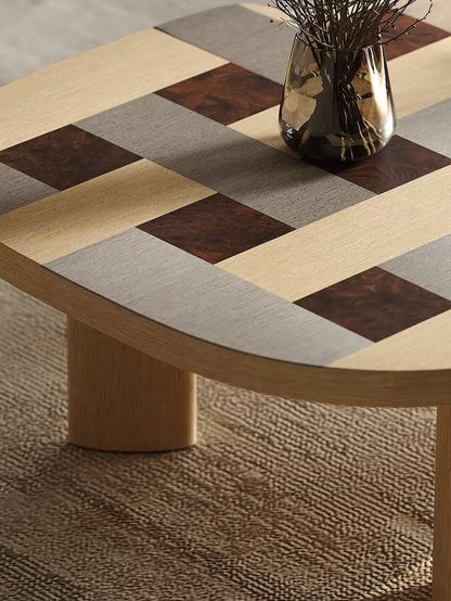 Hommie Danish Checkerboard Wood Coffee Table HBFT030 3