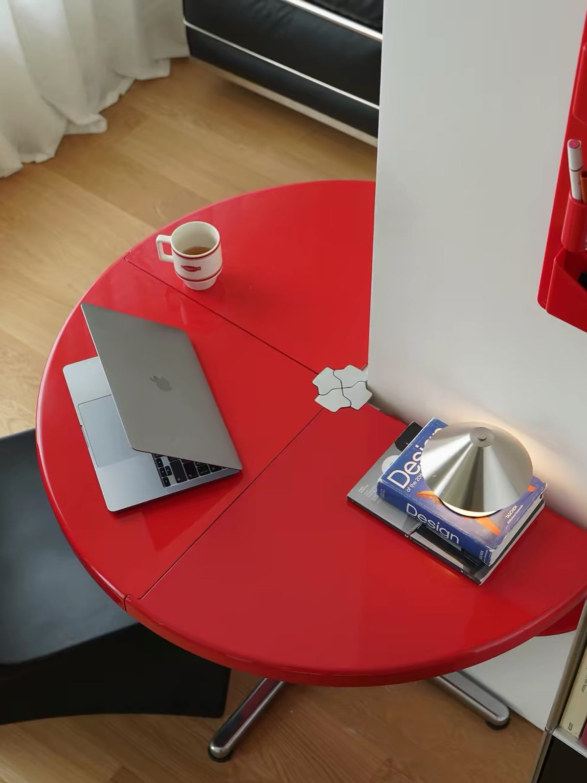 Hommie Red Foldable Round Table HBTD034 1