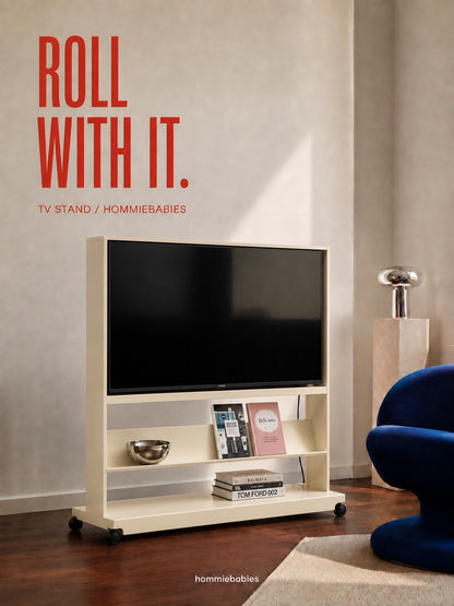 Hommie Rolling TV Stand HBTC025 1