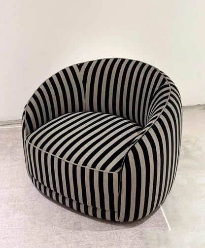 Hommie Black Stripe Curved Sofa HBSF070 3