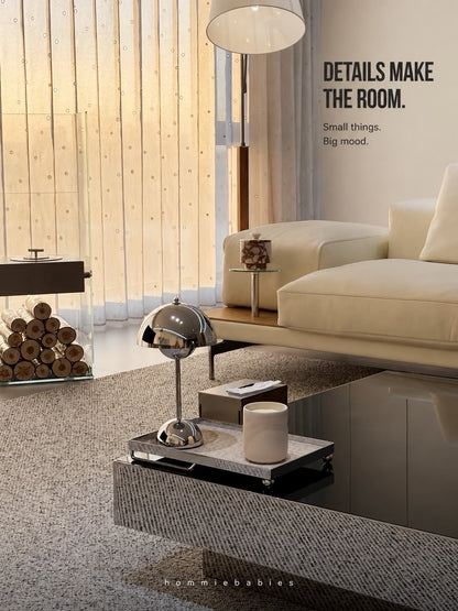 Hommie Black Glass Mirror Coffee Table HBFT029 2