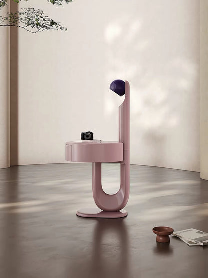 Hommie Pink Arch Side Table with Lamp HBLC027 1