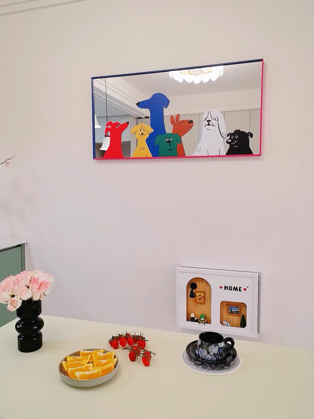 Hommie Cartoon Dog Wall Mirror HBMR011 1