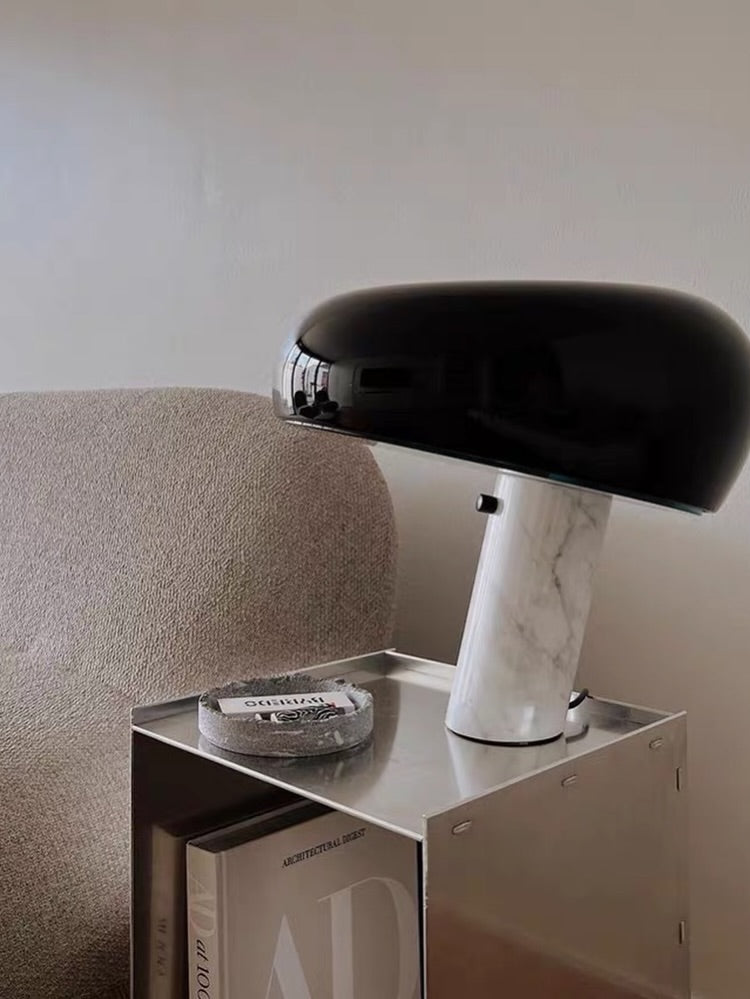 Hommie Black Marble Mushroom Lamp HBCL036 1