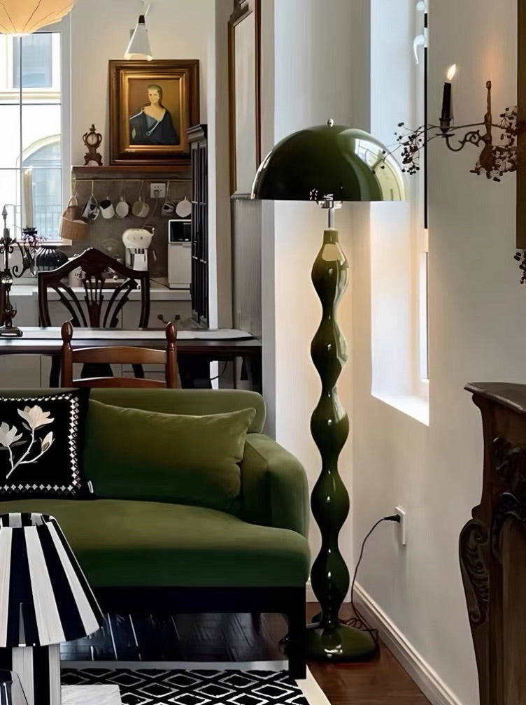 Hommie Green Wavy Stem Floor Lamp HBCL038 1