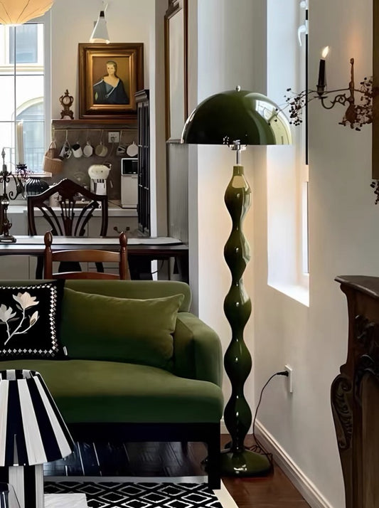 Hommie Green Wavy Stem Floor Lamp HBCL038 1