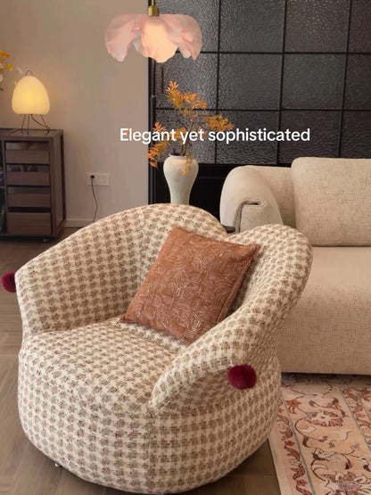 Hommie Houndstooth Tub Armchair HBAC039 5