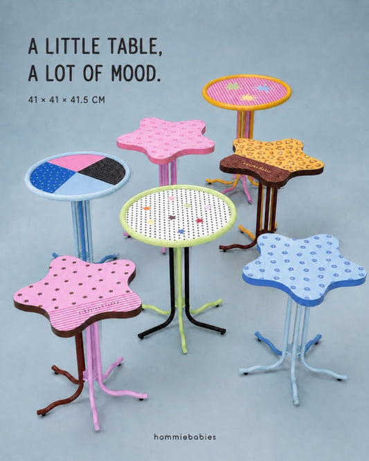 Hommie Star & Round Patterned Side Table HBLC022 1