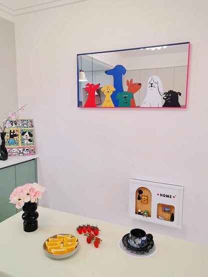 Hommie Cartoon Dog Wall Mirror HBMR011 2