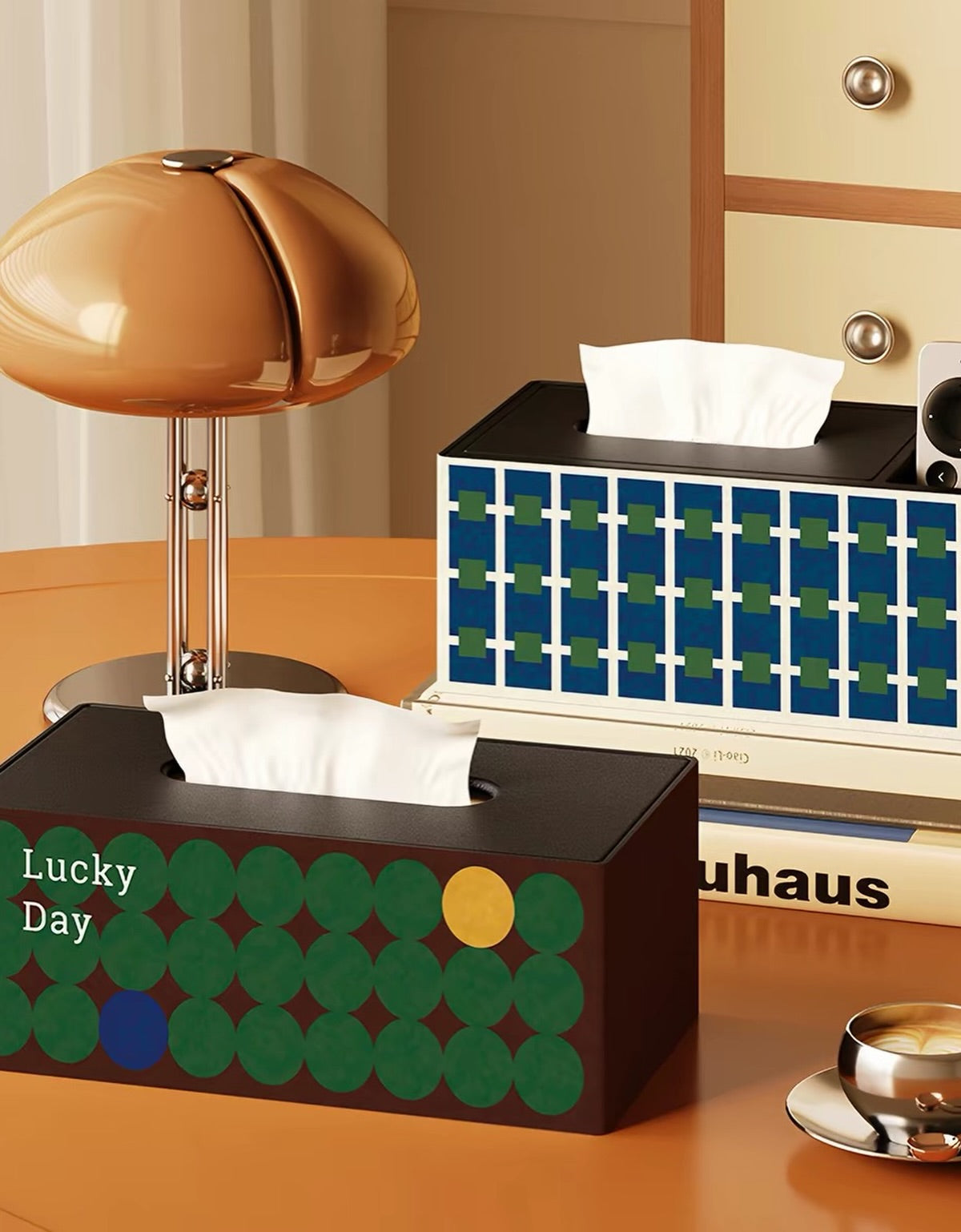 Hommie Retro Pattern Tissue Box HBMC014 2