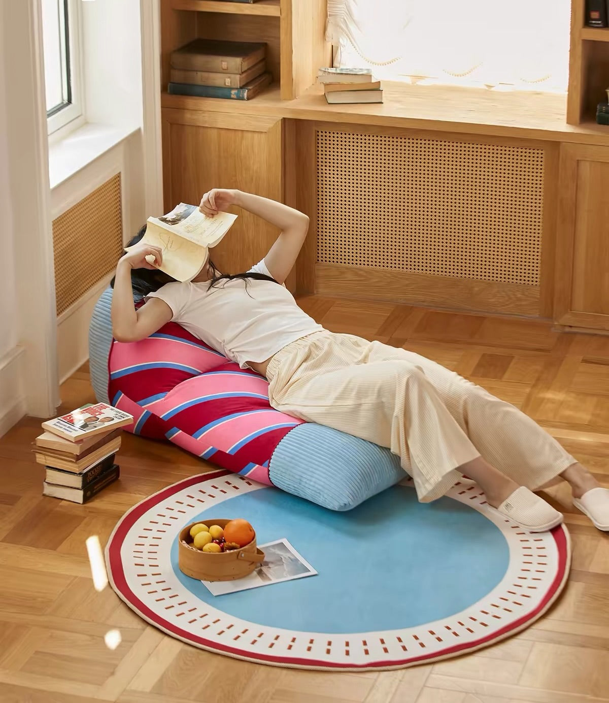 Hommie Striped Sleeping Bag Lounger HBAC036 1