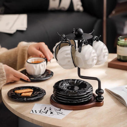 Hommie Wavy Cup Tea Set with Stand HBKK044 2