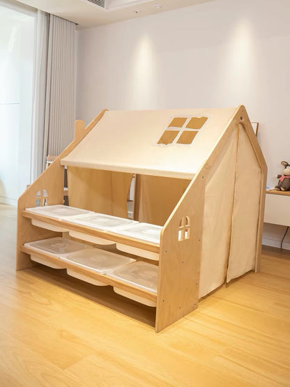 Hommie Wooden House Kids Playhouse HBKW008 1
