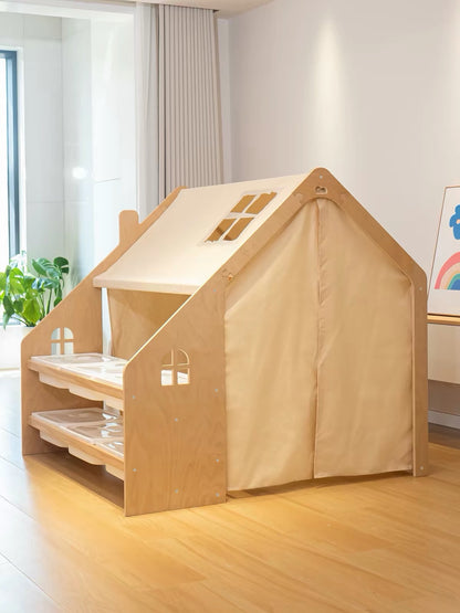 Hommie Wooden House Kids Playhouse HBKW008 2